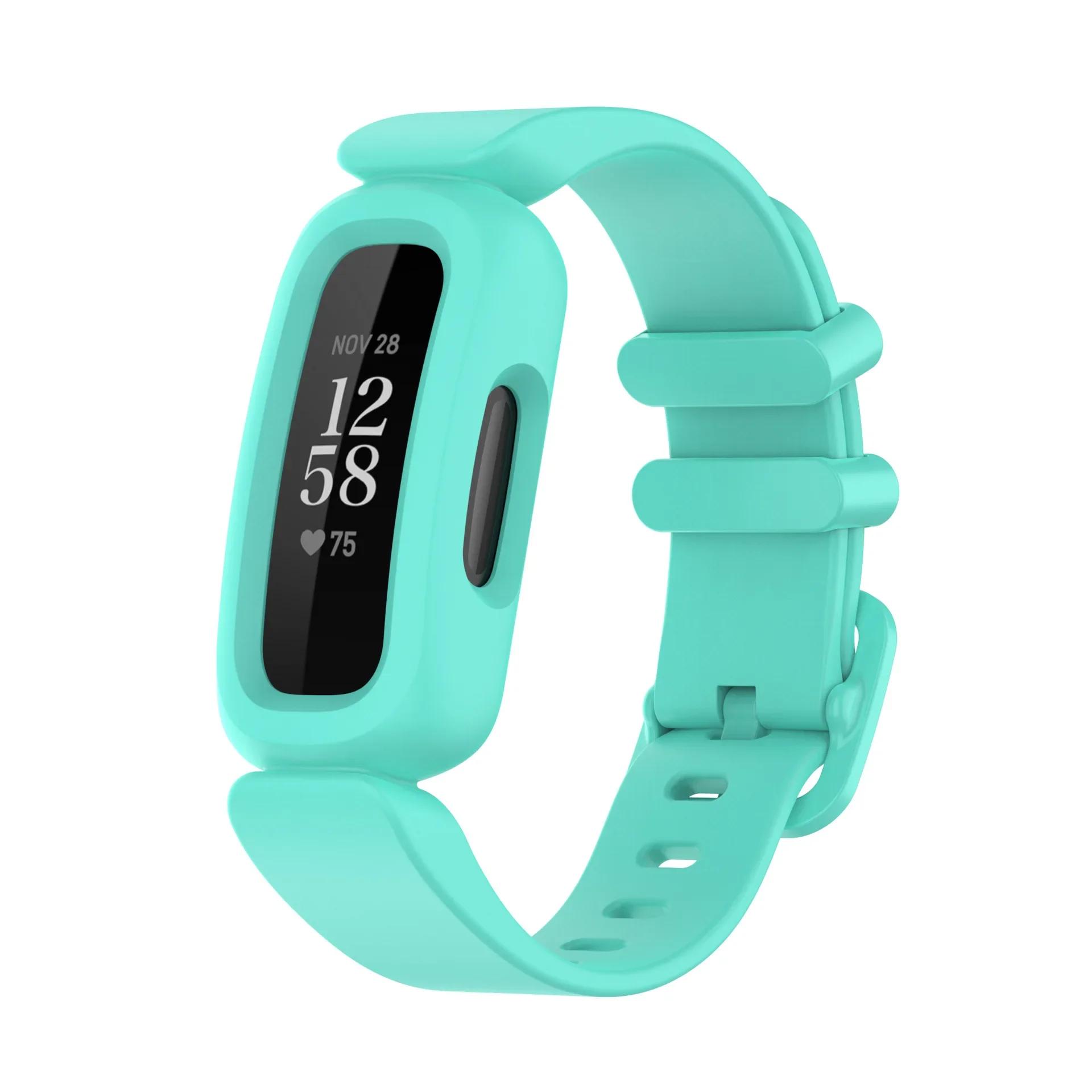 Neues Armband Silikonarmband für Fitbit Ace 3/inspire 2 Smartwatch Armband Ersatz Kinder Armband Uhrenarmbänder For fitbit inspire2 mintgrün
