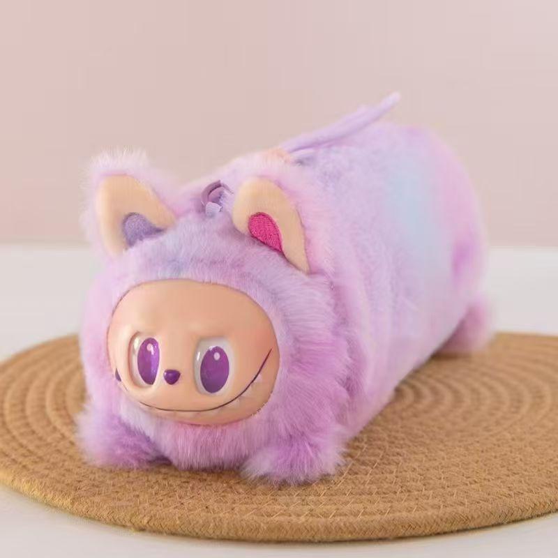 Plüsch-Federmäppchen – Niedliche flauschige Spielzeug-Stil Kosmetiktasche, Kreativer Puppen-Stifthalter für Kinder, Schüler & Jugendliche, Trendiges Kawaii Schreibwaren-Geschenk