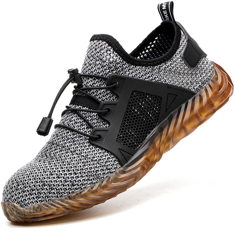 Arbeitssicherheitsstiefel Herren Stahlkappenschuhe Damen Herren Sicherheitsschuhe Pannensichere Arbeitsschuhe Atmungsaktive Leichte Arbeitsschuhe Männlich 41