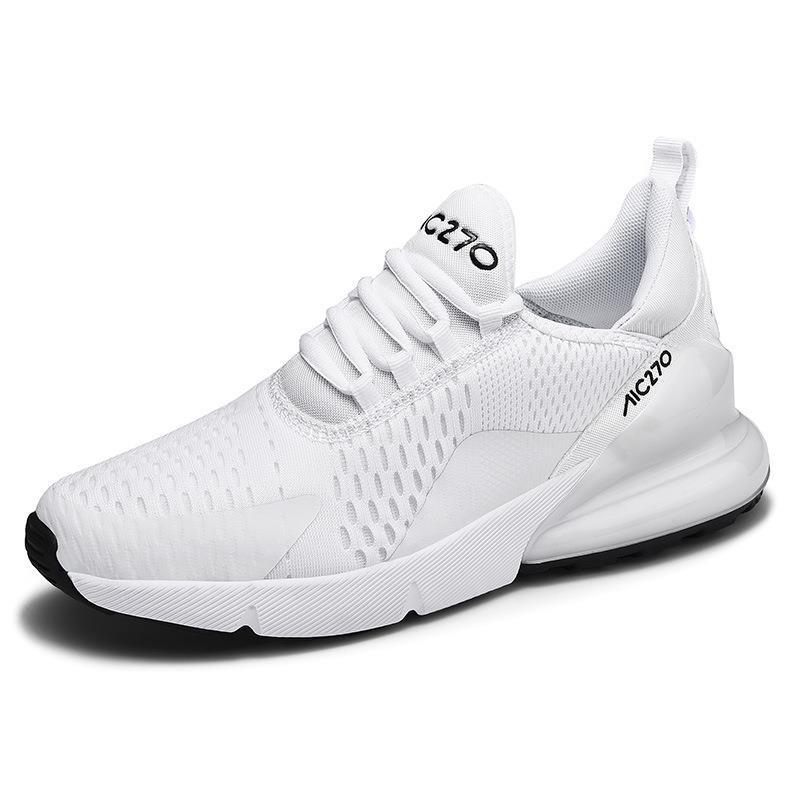 Paar 270MD Luftpolster-Sneaker, Fitness-Jogging, Gelegenheitsspaziergänge, Tennis-Laufschuhe, neue Herren- und Damen-Laufschuhe 43 weiß