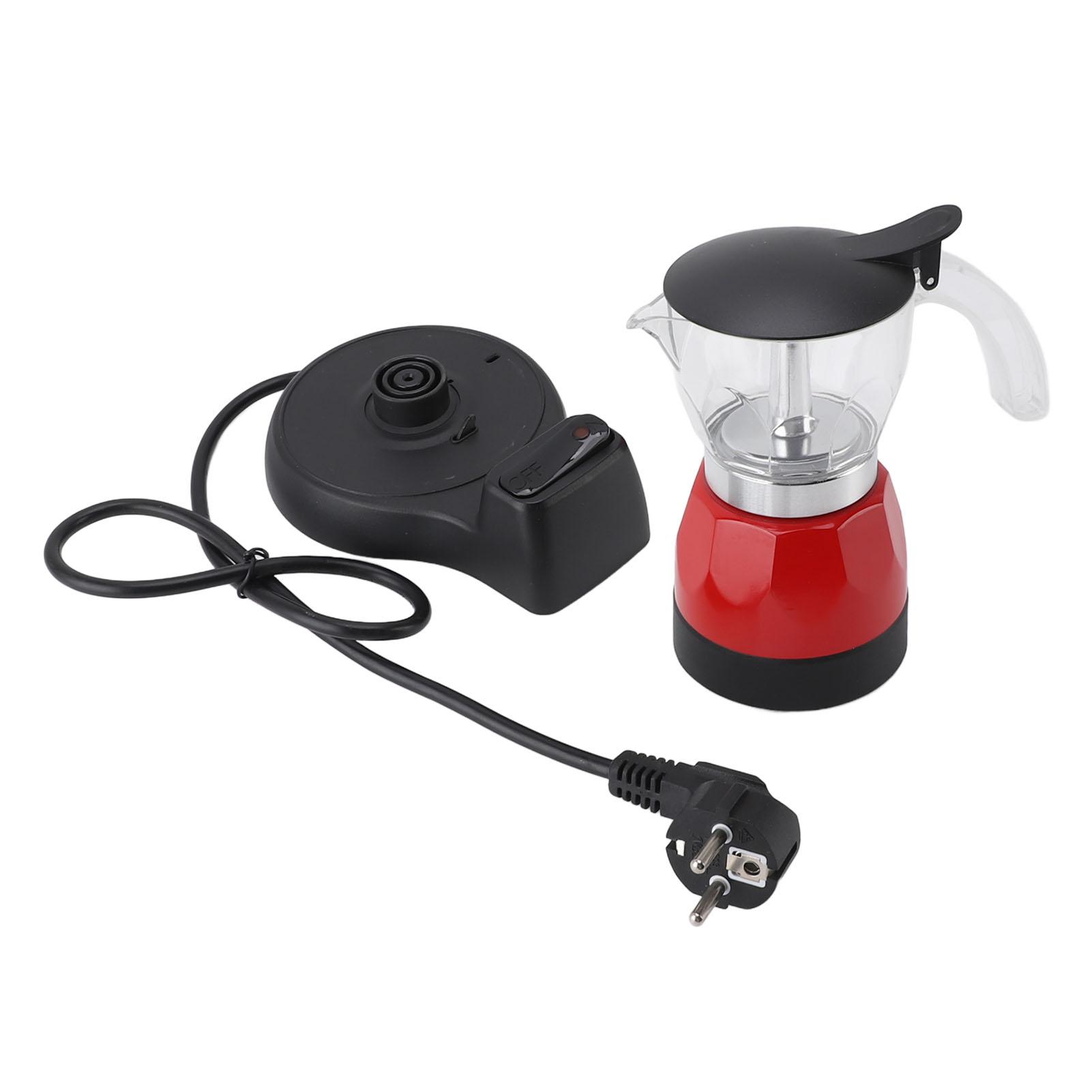 Elektrische Kaffeemaschine 150 ml 3 Tassen Aluminium Mokkakanne Elektrische italienische Kaffeemaschine Percolator für L