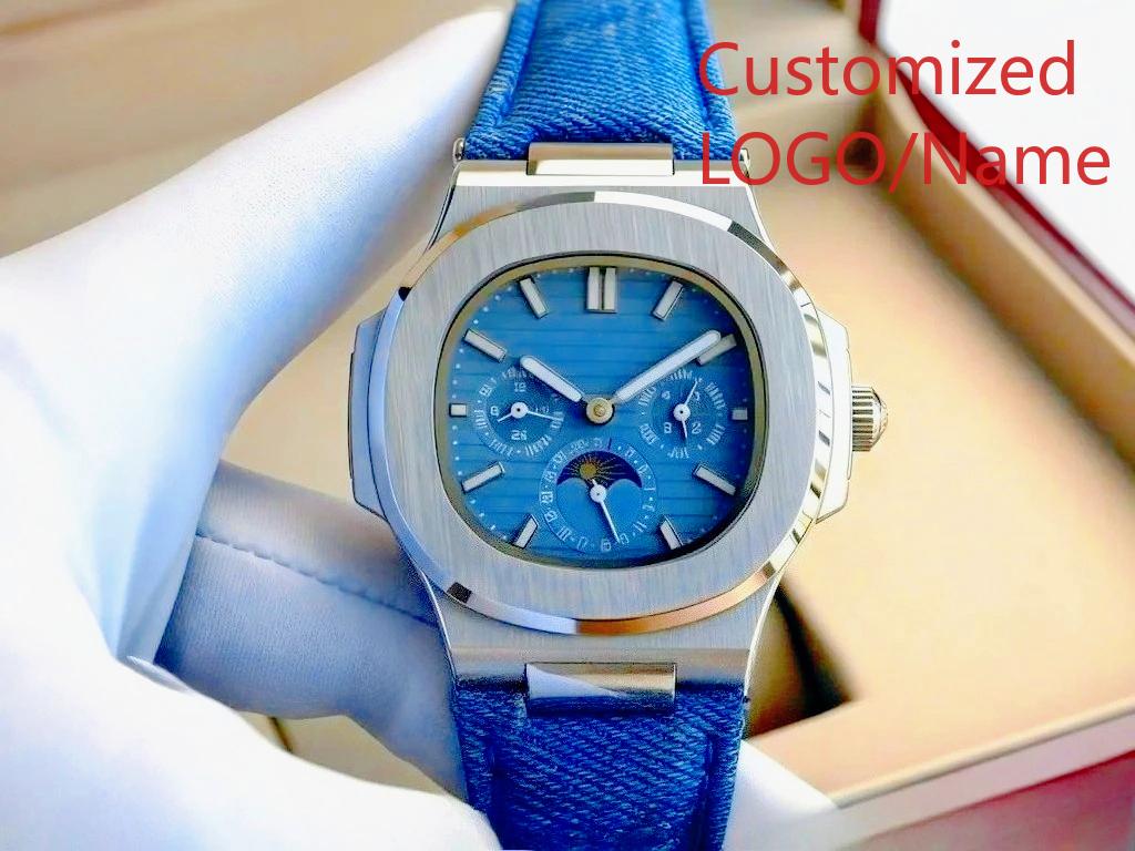 A11 Store Personalisierte Uhr 40mm Herren Sportuhr Automatische Mechanische Uhren 904L Edelstahl Schwarz Blau Gummi