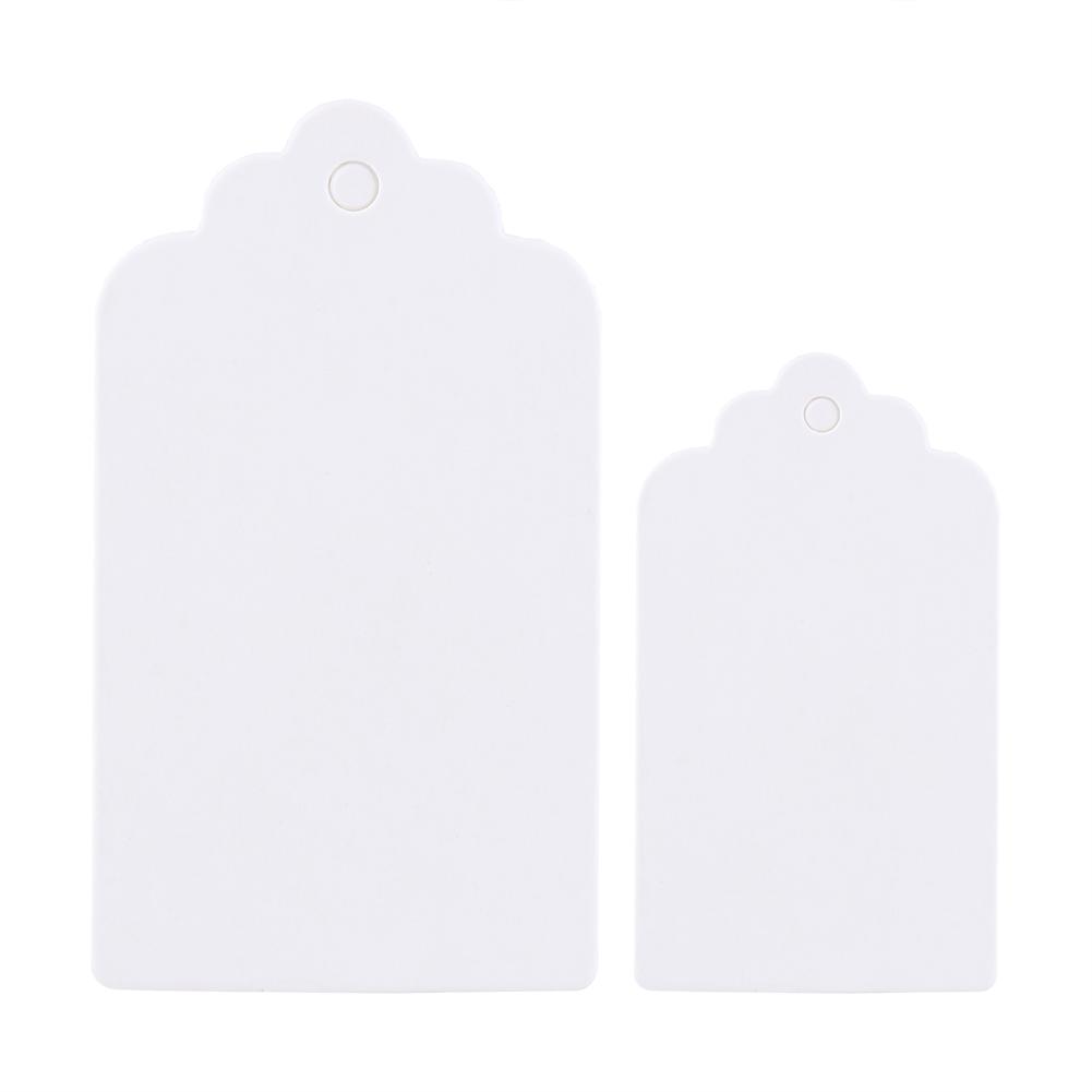 100x Leere Kraftpapier Anhänger Hochzeitsparty Gastgeschenkanhänger Preis Geschenkkarten