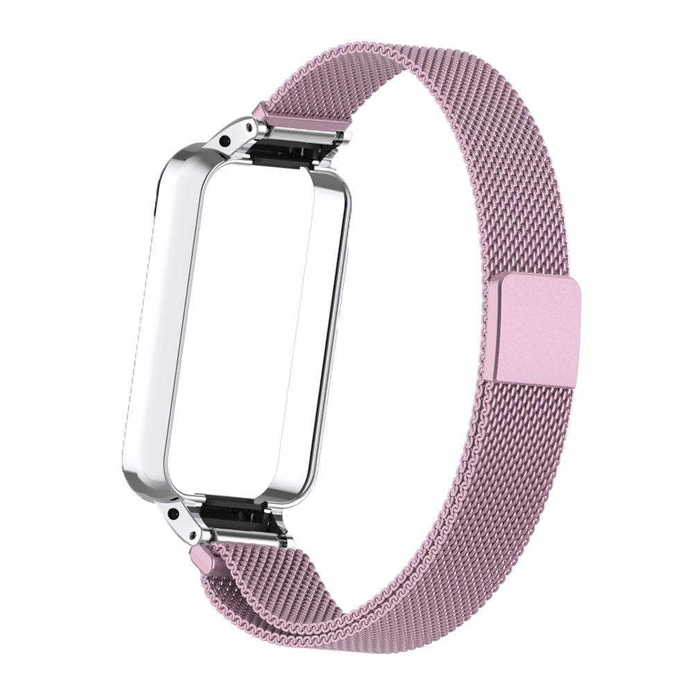 Passend für Amazfit Band 7, magnetisches Armband, Edelstahl-Armband, Amazfit Band 7, Ersatzarmband For Amazfit Band 7 rosa