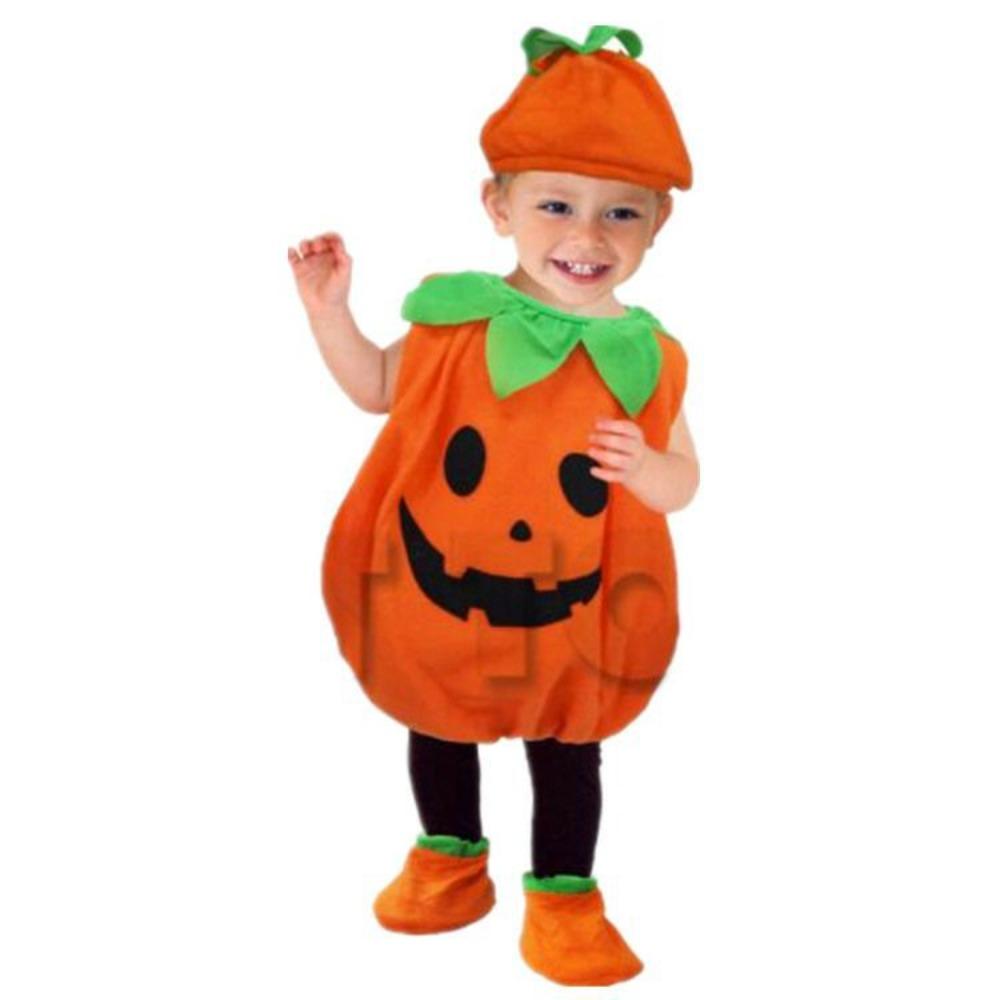 Baby-Kürbis-Kostüm, ärmellos, Strampler, Overalls, Halloween, Kürbis-Overalls, Baby-Halloween-Kostüm 100cm orange