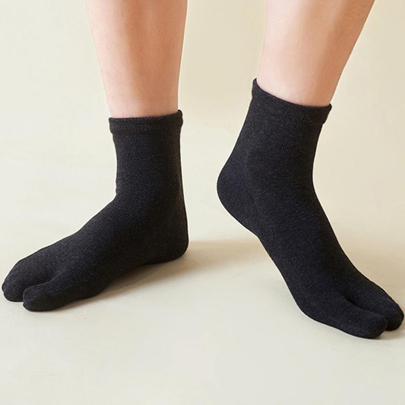 Baumwoll-Tabi-Socken Zwei-Zehen-Zehensandalen-Socken Herren Damen Indoor-Clogs Socken für Hallux Valgus Orthopädische Japanische Zwei-Zehen-Socken EU 39-44