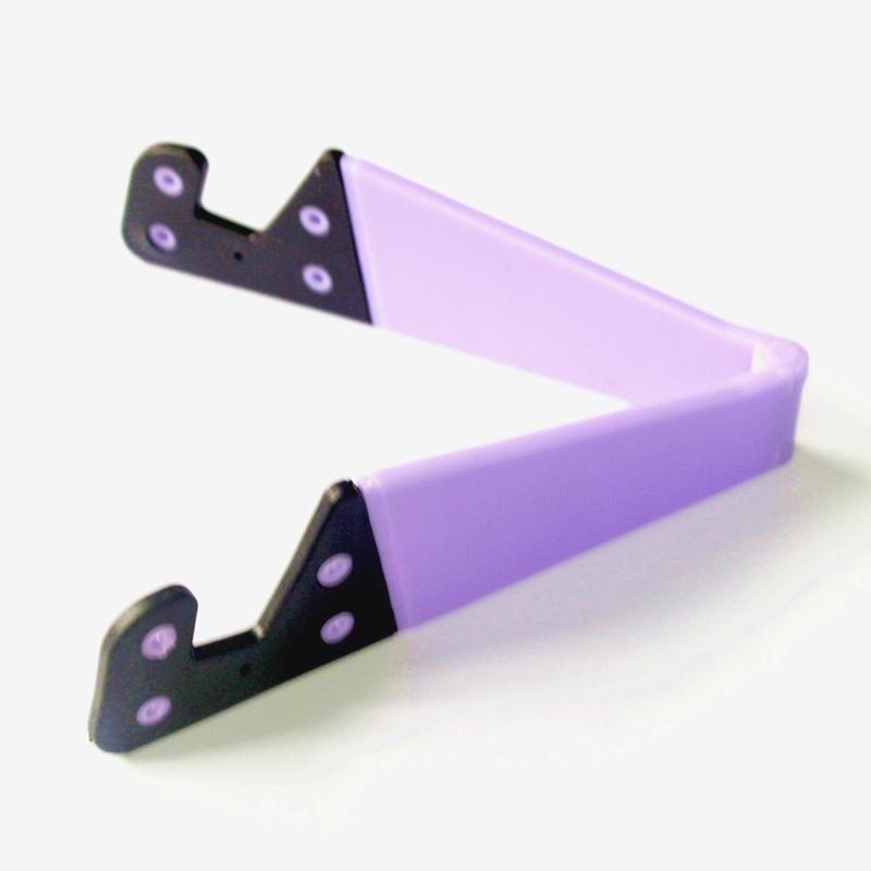 Verstellbarer, V-förmiger, universeller, faltbarer mobiler Handy-Ständerhalter für Smartphones und Tablets violett