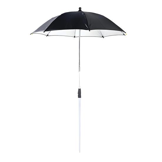 Pflanzenschirm für Pflanzen im Freien, höhenverstellbarer Pflanzen-Sonnenschutz, 50 cm Durchmesser, sonnenlichtblockierender Schirm für Gartenbeete, Topfpflanzen schwarz