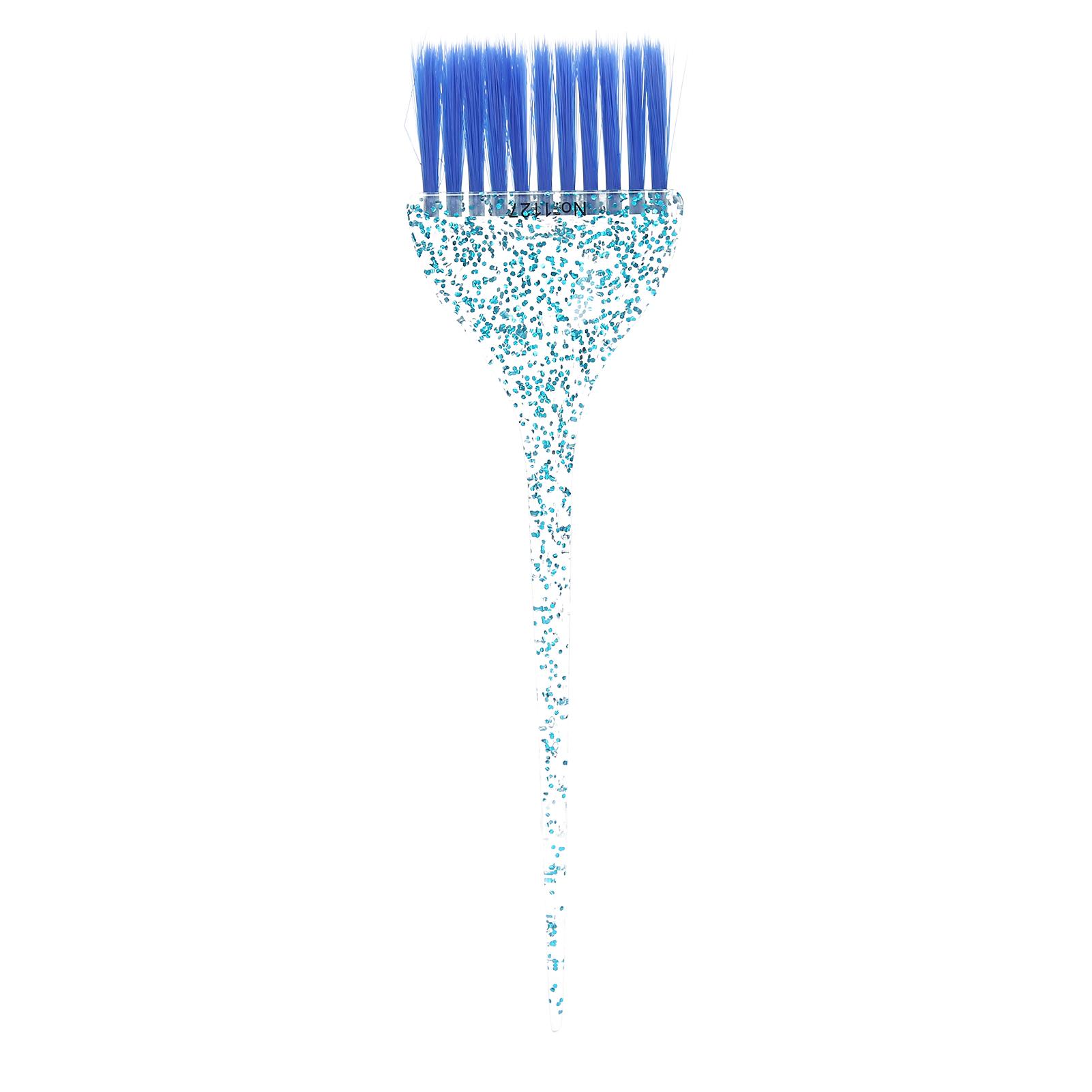 Glitzergriff Haarfärbepinsel Exquisiter Haarfärbepinsel Friseurbedarf Blau blau