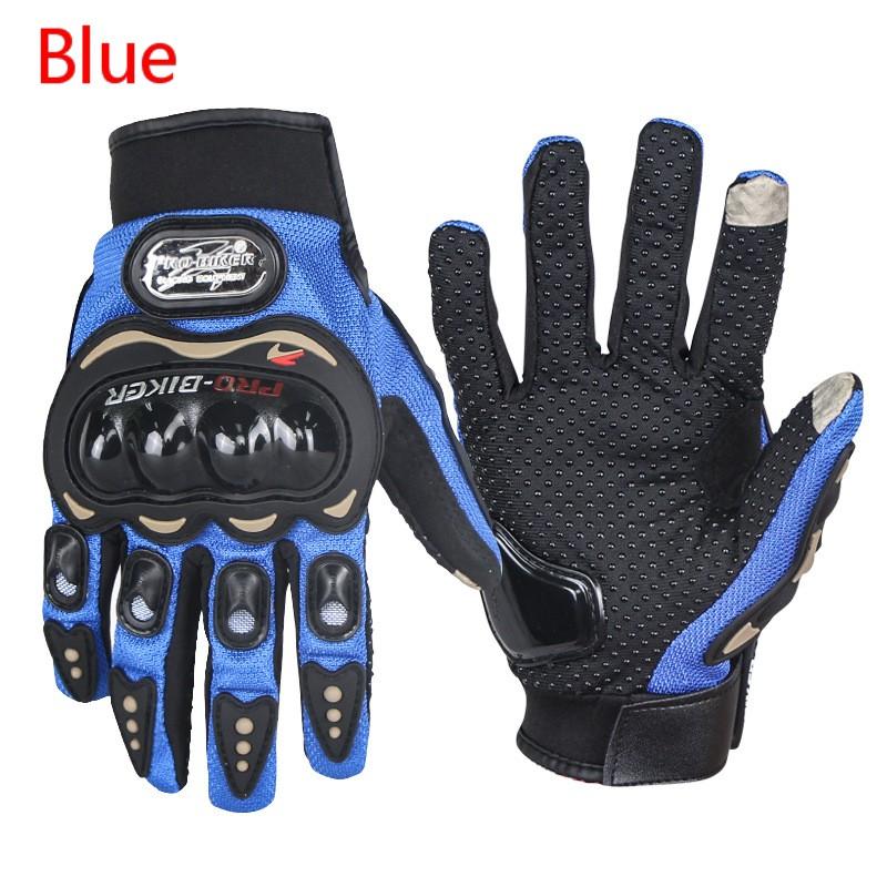 1 paar Handschuhe Radfahren Handschuhe Voll Finger Touchscreen Mountain Road Bike Handschuh Fahrrad Motorrad Handschuhe Zubehör L blau