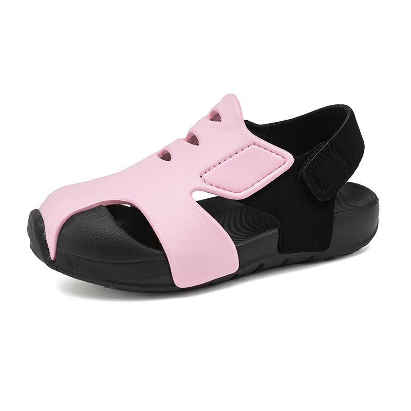 Sommer Kinder EVA Süßigkeiten Sandalen - Rutschfest, Weiche Sohle, Cartoon Strand Schuhe für Jungen Size 31 19.5cm rosa a27