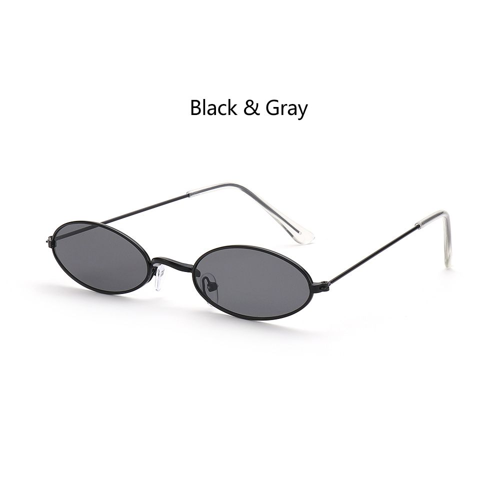 Sommer Herren und Damen Accessoires Sonnenbrillen Vintage Shades Brillen Oval Sonnenbrillen Black & Gray