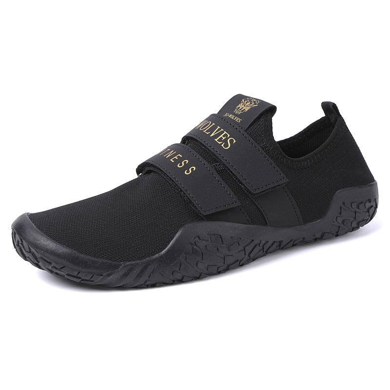 Kreuzheberschuhe Gewichtheberschuhe für Männer Frauen Gewichtheben Kniebeugeschuhe Fitness Crosstrainer Barfuß Gym Trainings-Sneaker 41 schwarz
