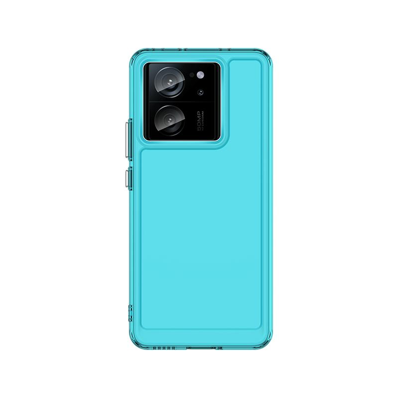 Für Xiaomi 13T Pro Hülle Transparent Candy Silikon TPU Stoßfeste Abdeckung Xiaomi 13T Pro Hülle Handy Schutzhülle Xiaomi 13T Pro Xiaomi 13T klare blauen
