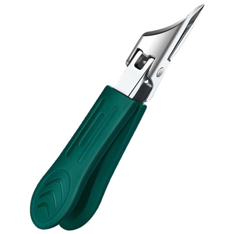 Anti-Spritz-Nagelknipser Groß Dick Hart Spezial-Nagelknipser Scharfe Diagonalzange Nagelschere Haushalt Maniküre-Werkzeuge grün