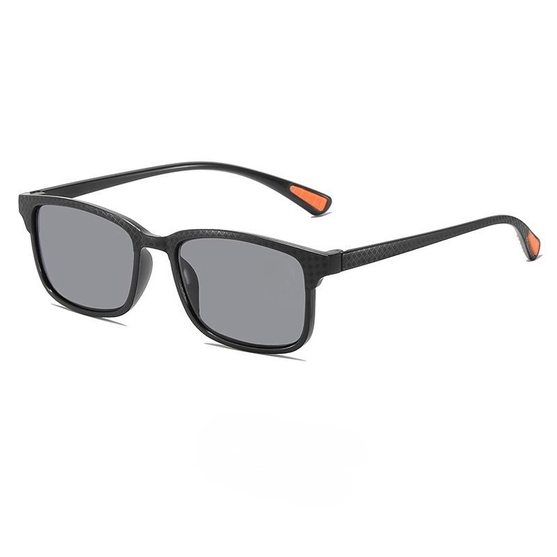 Herren Klassische Quadratische Rahmen Lesebrille Sonnenbrille Neutral Neu Mode Hochauflösend Blaulichtfilter Alterssichtigkeit Brille +2.5 schwarz