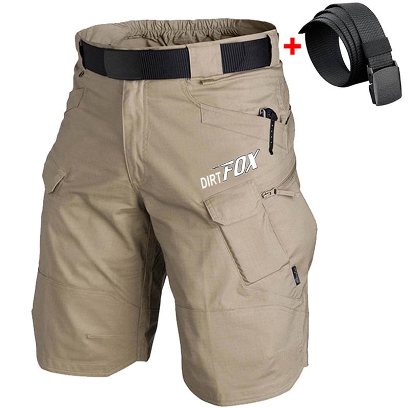 DIRTFOX Radsport Team Shorts Mtb Downhill Hosen Atmungsaktiv Herren Shorts Fahrradbekleidung Rennrad Mountainbike Motocross Cargo Hosen 5XL (112-125KG)
