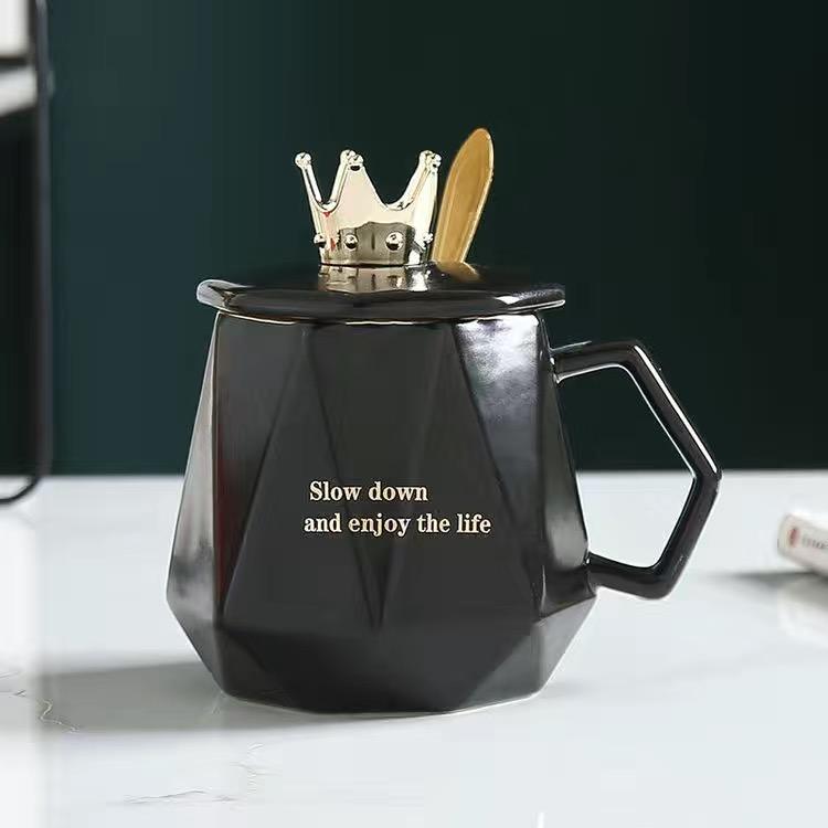 Kreative Persönlichkeit Krone Becher Nordic Stil Keramik Wasser Tasse Milch Tasse Kaffee Tasse Saft Tasse