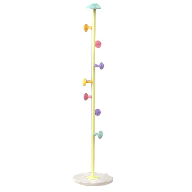 Ständer Kleiderständer Metall 7 Haken Abnehmbar Haushaltsware Stehender Kleiderständer für Schlafzimmer Frisches Gelb Fresh Yellow 167cm