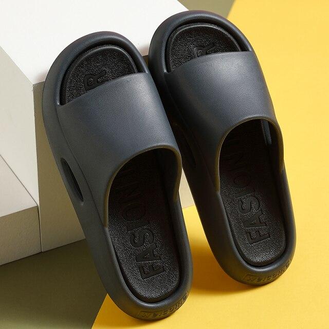 Herren Outdoor Hausschuhe Strand Pool Sandalen Eva Weiche Dicke Sohle Rutschfest Mann Frau Outdoor Indoor Zuhause Bad Badeschuhe 36