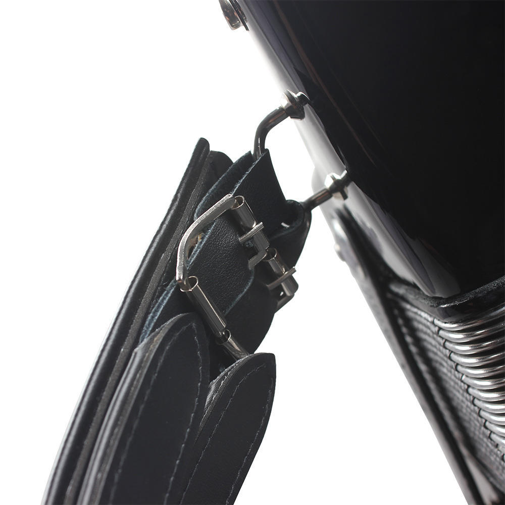 Ein Paar verstellbare Akkordeon-Schultergurte aus Kunstleder für 16–120 Bass-Akkordeons schwarz