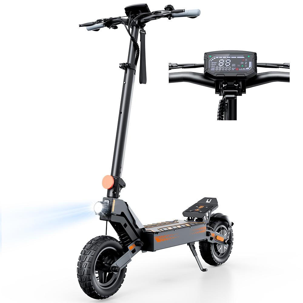iScooter W10 1200W Motor Elektroroller 48V15Ah Akku 60KM Höchstreichweite 10 Zoll Offroad-Reifen All-Terrain Escooter Für Erwachsene