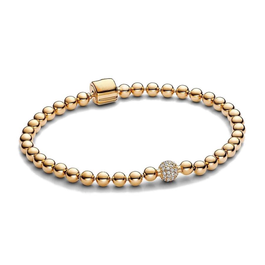 925 Silber Original Me Armband Fit Me Charm-Perlen Mode Vergoldete Perlen Damen Femme Armband Schmuck 21cm