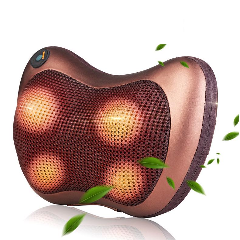 Multifunktionale Elektrische Massage Kissen Kissen Auto Hause Zervikale Shiatsu Massage Hals Zurück Taille Tiefe Gewebe Kneten EU plug