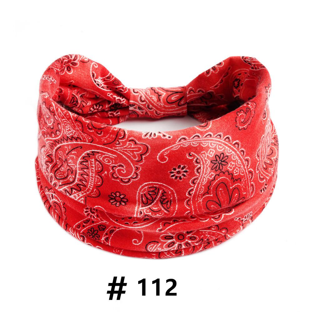 Boho-Stirnbänder, breiter Knoten, Haarschal, Blumenmuster, Haarband, elastischer Turban, Kopfbedeckung, Stretch-Stirnbänder, Bandana, modischer Haarschmuck für Frauen