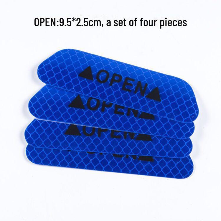 Reflektierende Autoaufkleber: Leuchtende Sicherheitsaufkleber für Elektroautos, Räder und Karosserie – Nachtwarnung.