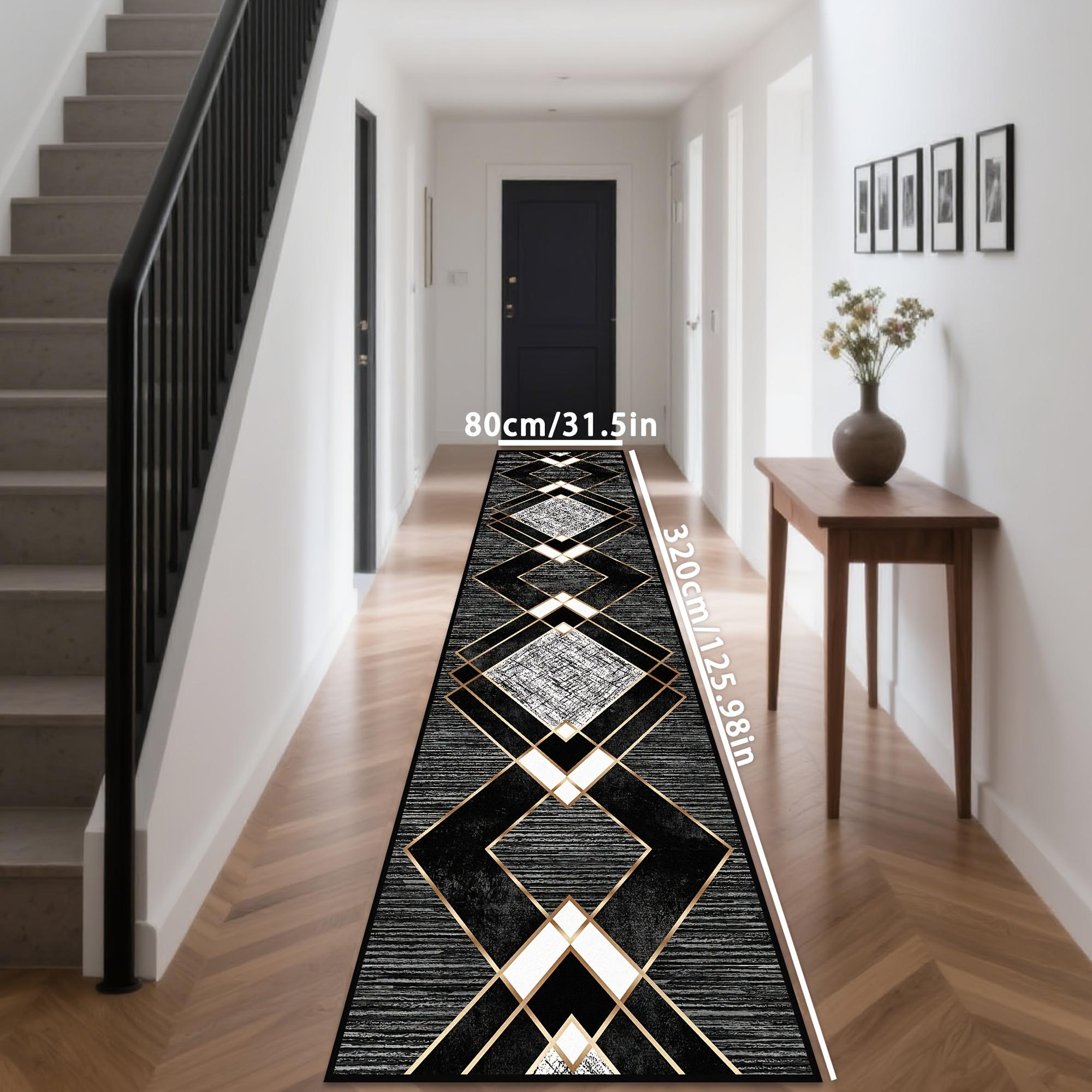VIKAMA Schwarzer Totenkopf Teppich Halloween Dekoration Gotischer Stil Große Teppiche Balkon Flur Teppich Küchenboden Teppich Fußmatte 40cm x 60cm
