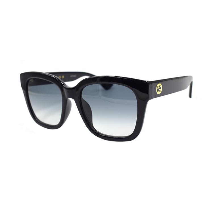 Gucci Logo Minimalistische Serie Mode Stil Urlaubsreise Universell Quadratische Sonnenbrille Unisex Sonnenbrille Schwarz Dunkelblau-Gradient GG1338SK-003 Dust Bag+Eyeglass Case (Random Color)