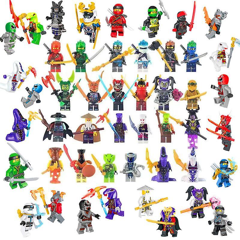 Set aus 48 Ninja Vs. Basilisk Horde Ninjas Figuren Bausteine Kinderspielzeug 5cm