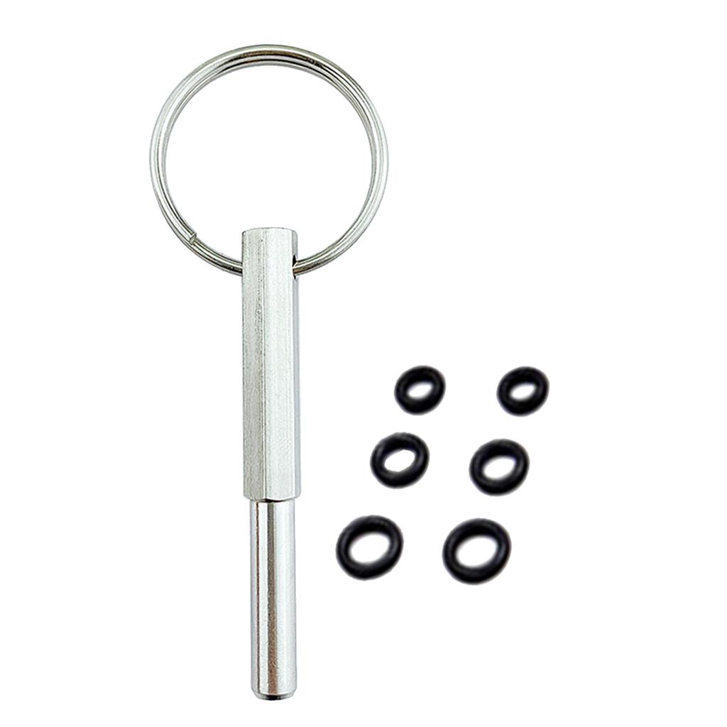 Service-Reparaturwerkzeug-Schlüsselschrauben mit ovalem Kopf, geeignet für Jura-Kaffeemaschinen, aus Edelstahl, extra lang 61x6mm silber