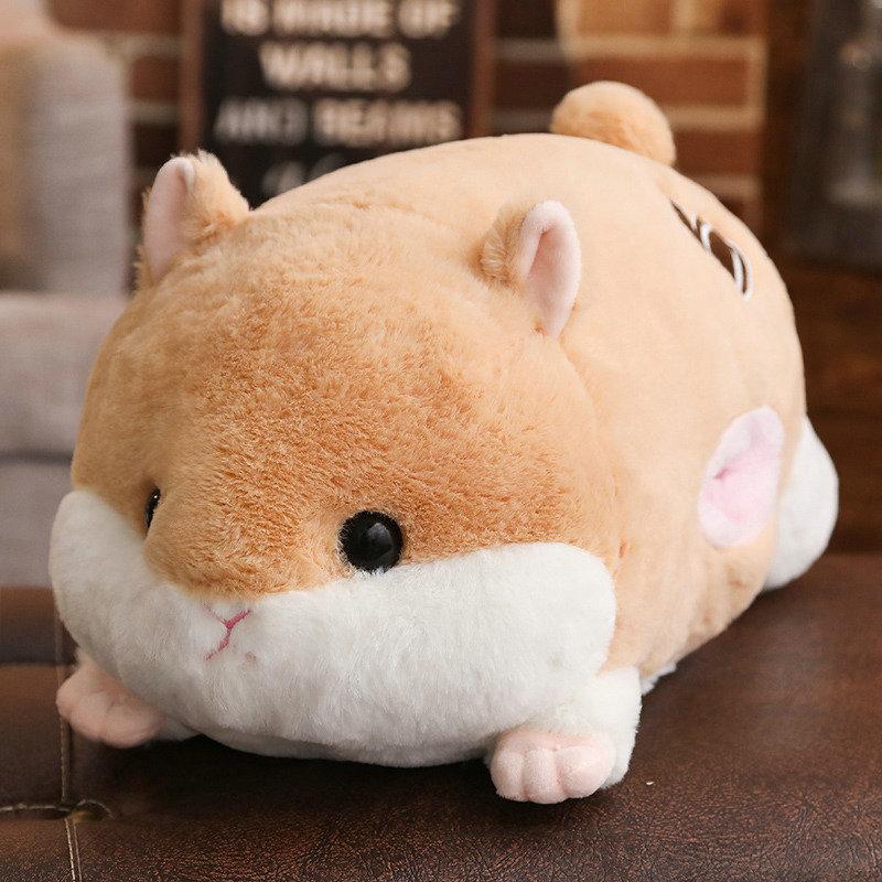 50-120cm Neue Puppe Hamster Plüschtier Weiche Stofftiere Kissen Mädchen Geburtstagsgeschenke Winter Handwärmer 50cm doll gelb