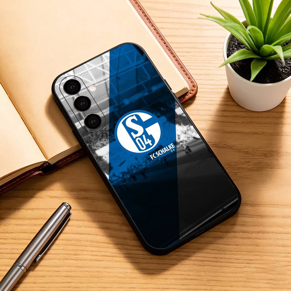 S-Schalke 04-PC Handyhülle Für Samsung Galaxy A73,A72,A71,A70,A53,A52,A51,Andere Weiche Schwarze Hülle Samsung a30 a20