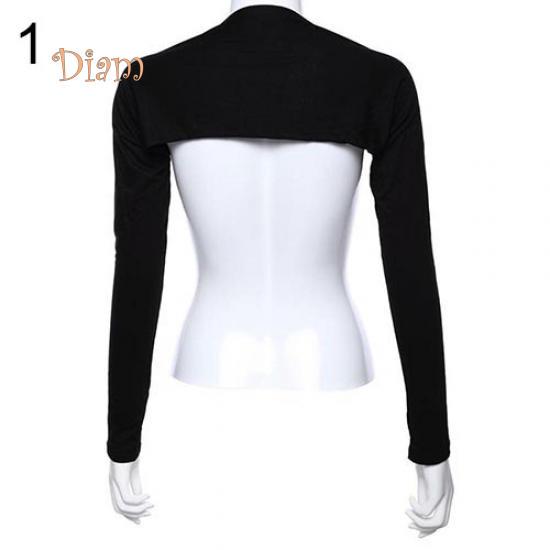 Tenfyer Damen-Hijab aus Modal-Baumwolle, einteilig, Schulter-Ärmel-Arm-Bedeckung schwarz