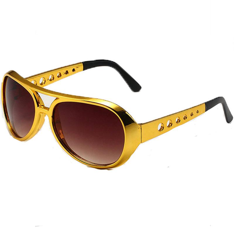 Hochwertige Neueste Runde Sonnenbrillen Mode Herren Hip Hop Brillen Goldene Sonnenbrillen Damen Doppelte Steg Brillen Klassische Sonnenbrillen Gold