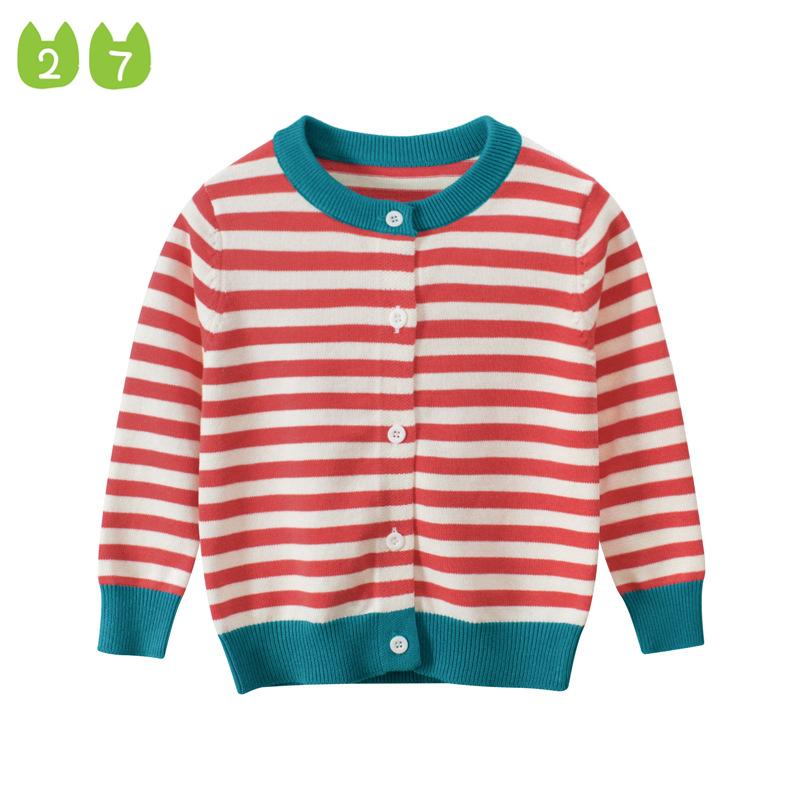 Mädchen Pullover Babykleidung Streifenpullover 140cm white