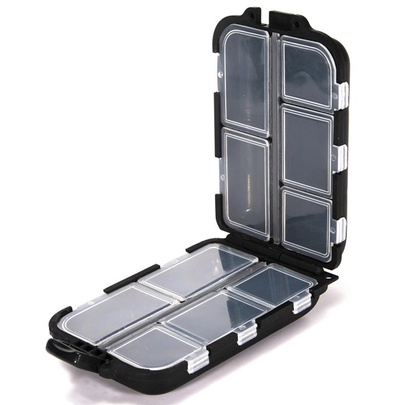 Pillendose, Medikamenten-Organizer, Spenderbox, Reise-Tablettenbehälter-Halter schwarz