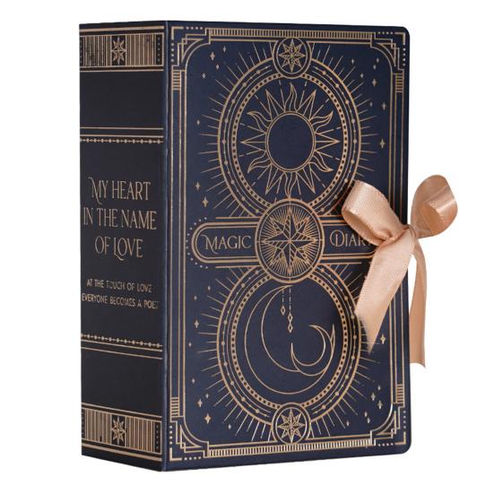 Hochwertige Süßigkeiten-Geschenkbox Europäischer Stil Buch blau