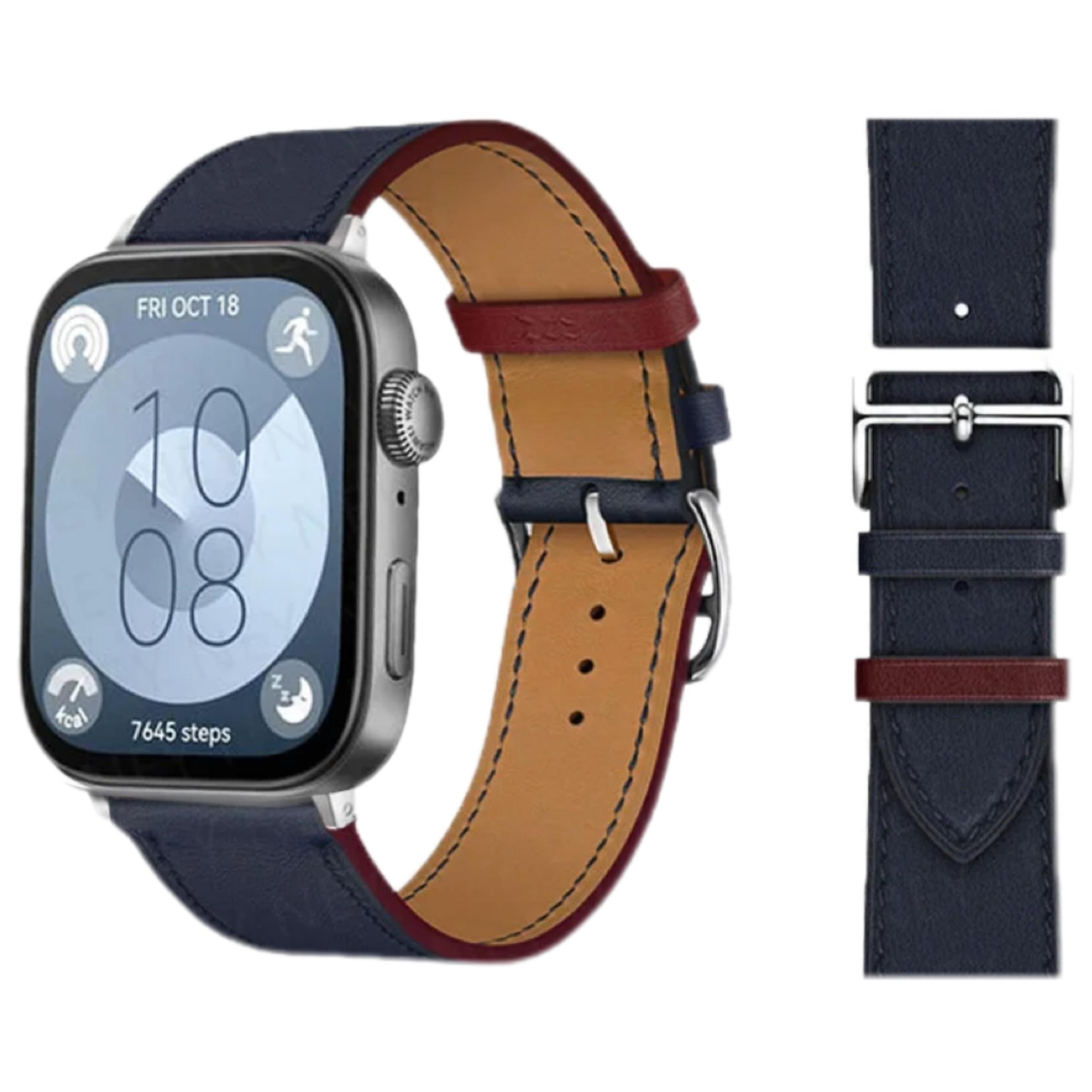 Lederarmband für Huawei Watch Fit 4 Pro Armband Smartwatch Ersatz Sportarmband Retro Armband Correa Huawei Fit 4 3 2 1 Zubehör For huawei Fit 3