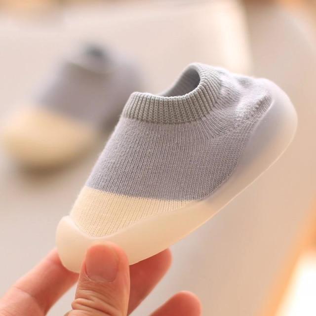 Baby Socken Schuhe Infant Farbe Passenden Nette Kinder Jungen Schuhe Puppe Weiche Sohlen Kind Boden Socken Schuhe Kleinkind Mädchen erste Wanderer 2-4Years blau