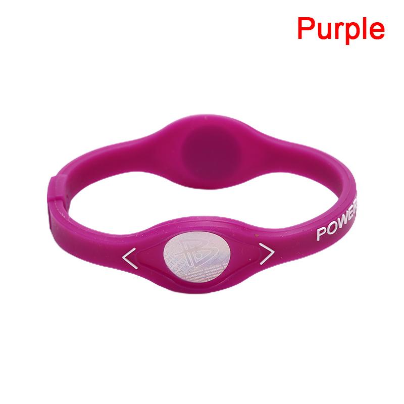 Silikon-Energie-Balance-Armband, Silikon-Energie-Armband, Sport-Silikon-Armband, Handgelenk violett
