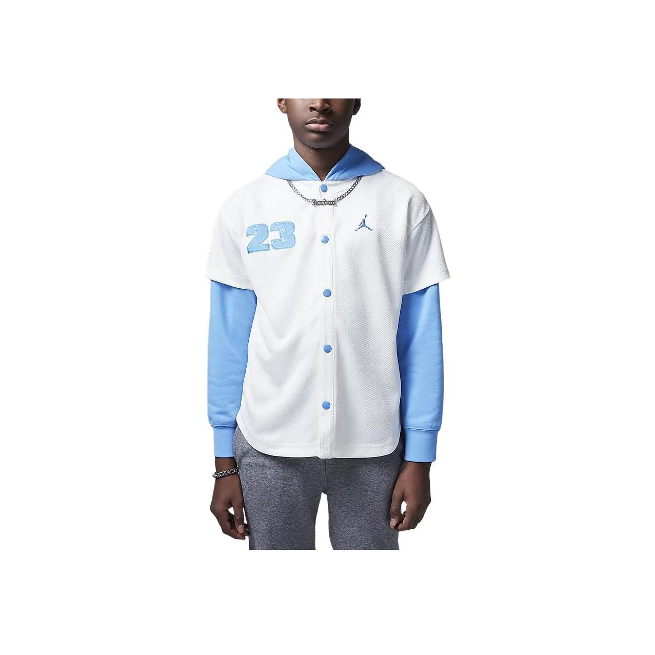 Jordan Jumpman Fashion Vielseitige einreihige Jacke Kinderjacken Off-White HQ7130-133 XL