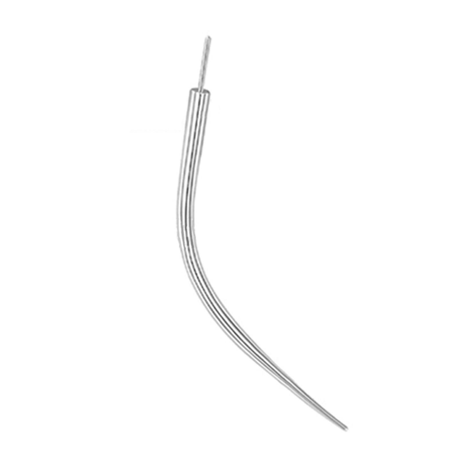 Multifunktionale gebogene Piercing-Führungsnadel Präzise Innengewinde Piercingnadeln Langlebiges Körper-Schmuckzubehör 12