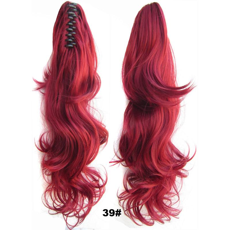 1 Stück Pferdeschwanz Haarverlängerung Lang Wellig Haarspange Clip On Pferdeschwanz Haarteil 24 Zoll 60 cm