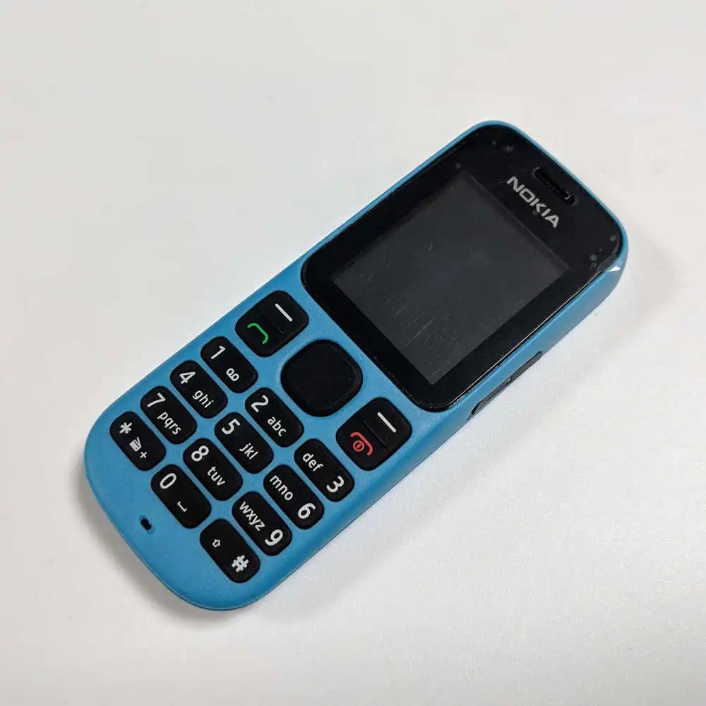 Überholtes Original Nokia 101 (1010) 2G Dual-SIM-Mobiltelefon mit 2 SIM Simple set blau