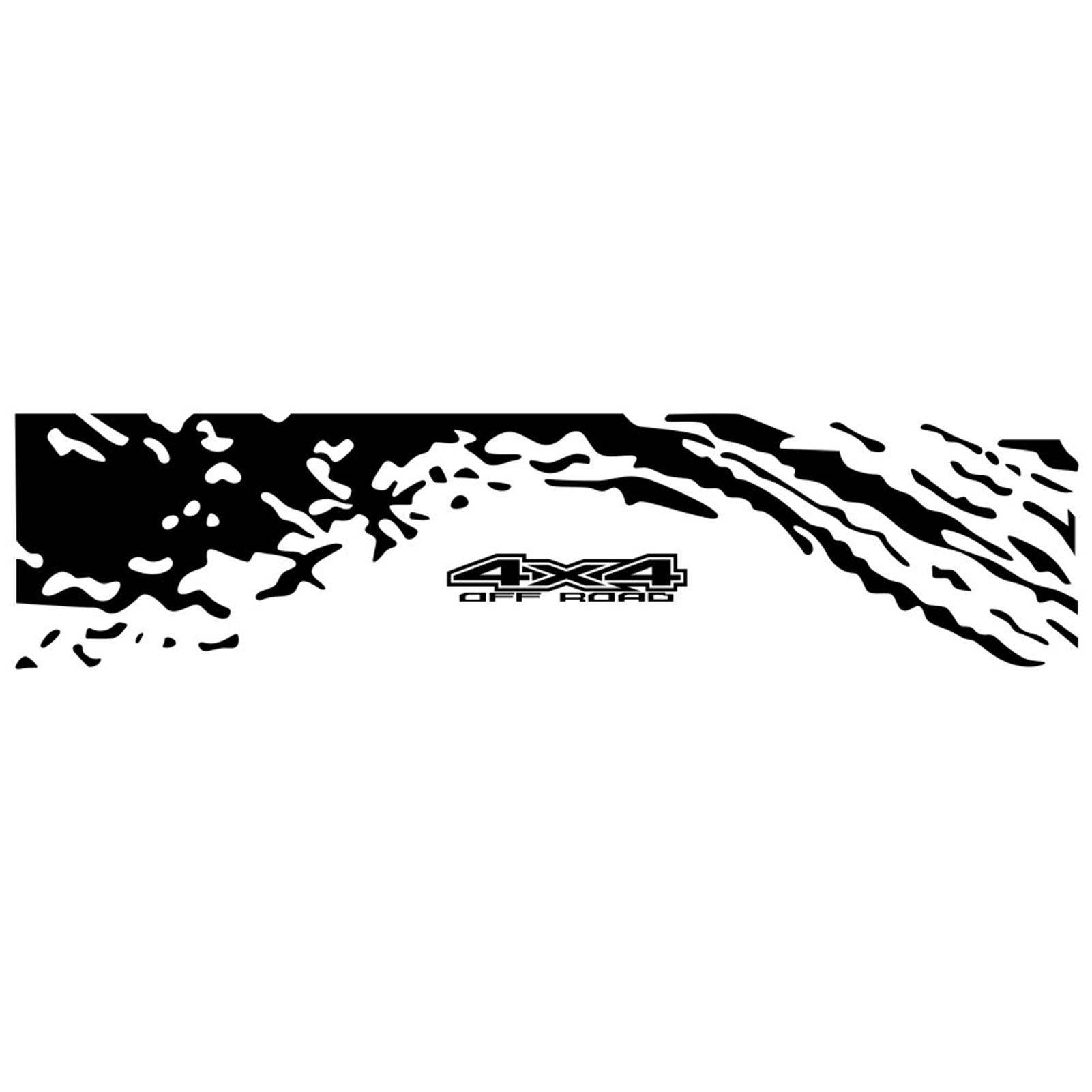 Auto Auto Auto Aufkleber Vinyl Grafik Abziehbilder, Auto Stylin Abziehbilder Tail Stripes Pickup Kofferraum Auto Hinten schwarz