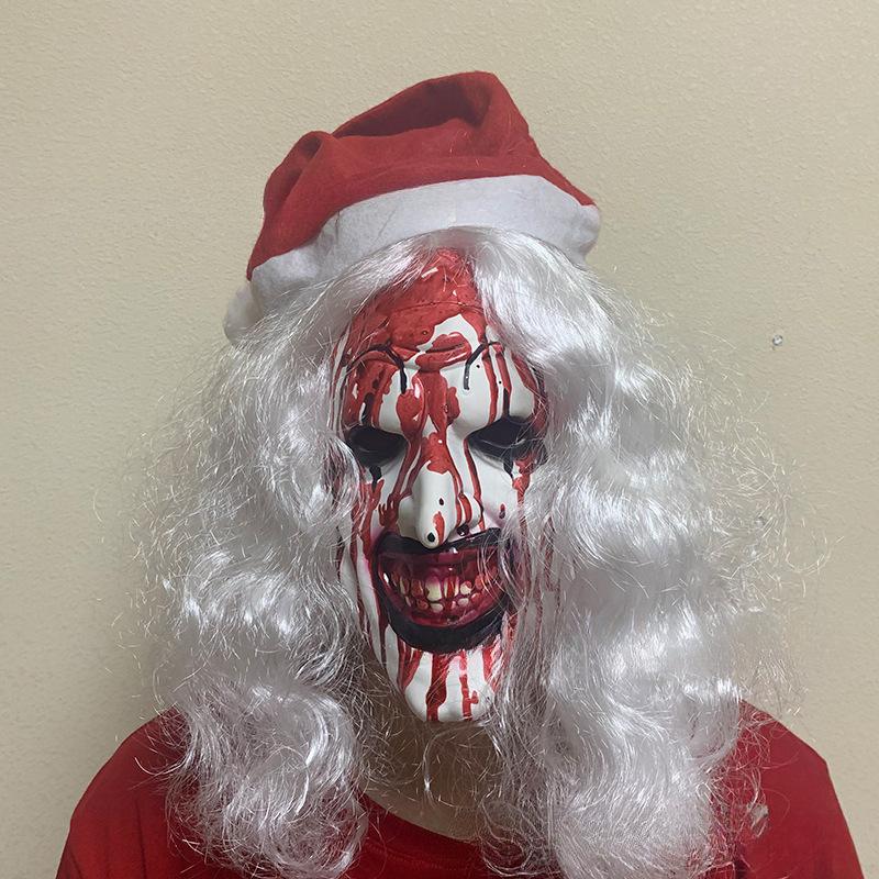 Terrifier Maske Seelenstehlender Clown Maske Horror Weihnachten Clown cos Töten Maske B Style Bleeding with a h